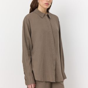 LEVETÉ LR-NAJA 20 SHIRT (BRUN XS)