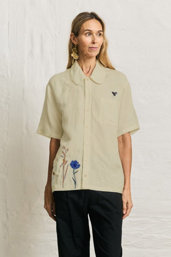 Aleta hørskjorte - Light Beige