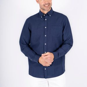 Pre End - Frey hørskjorte I navy